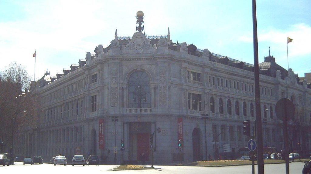 Fachada del Banco de España en Madrid
