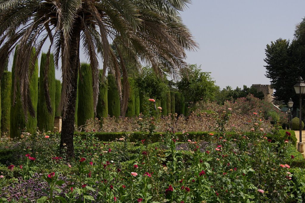 Jardines del Alcázar de los Reyes Cristianos en Córdoba
