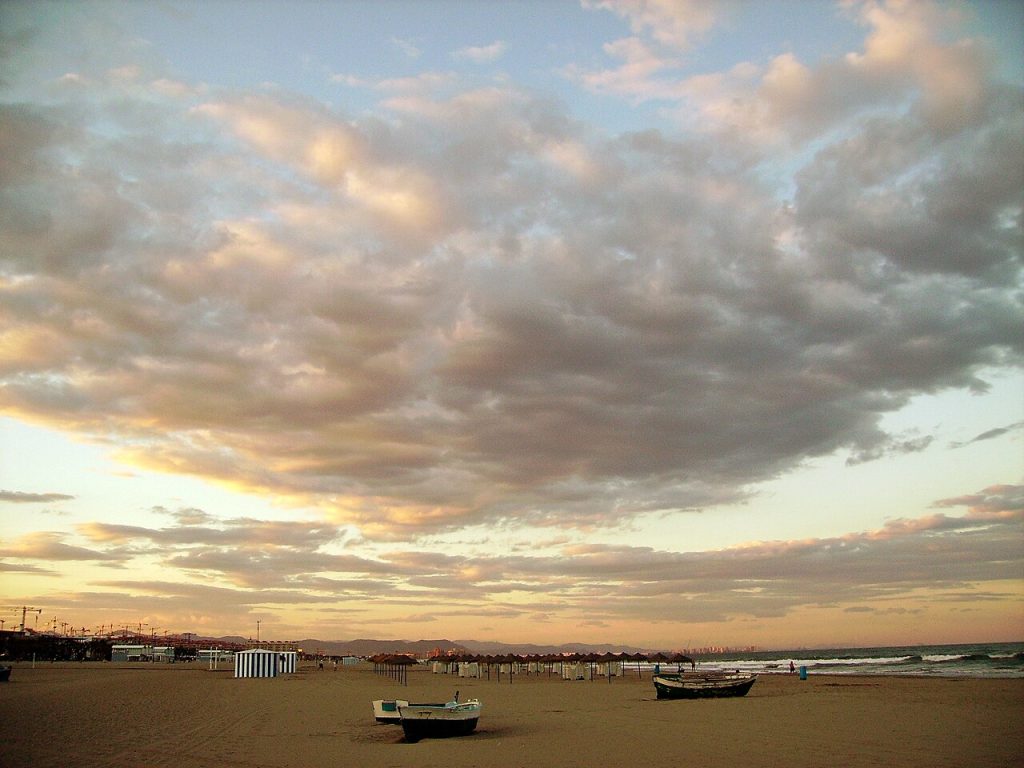 Playa de la Malvarrosa en Valencia