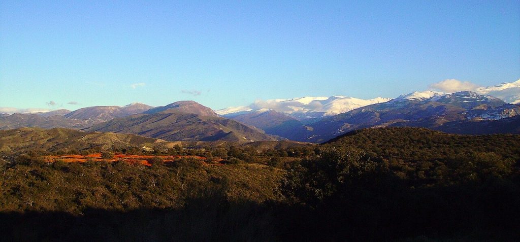 Paisaje de Sierra Nevada en Granada