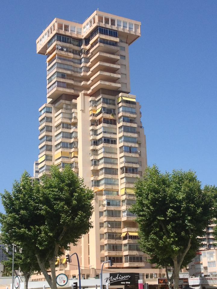 Vista de la playa de Levante en Benidorm